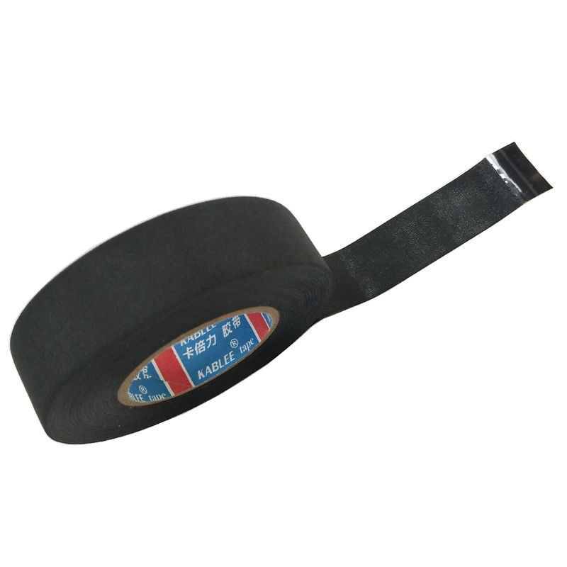 Fita preta do chicote de fios do fio de pano da tela da cor para a motocicleta automotivo do carro