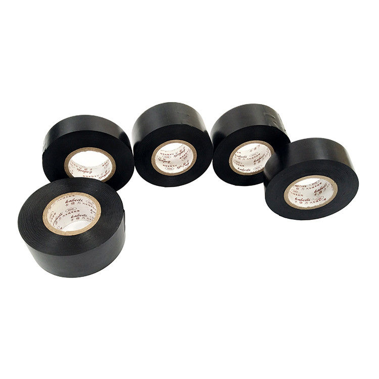 Cor elétrica automotivo do preto da fita de PVC da isolação resistente ao calor