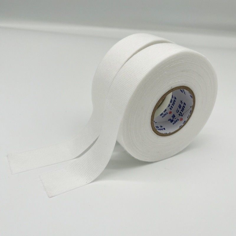 Faixa de fiação de lã de 19 mm Boa resistência à abrasão Cor preta para isolamento automóvel e elétrico do arnês de fiação